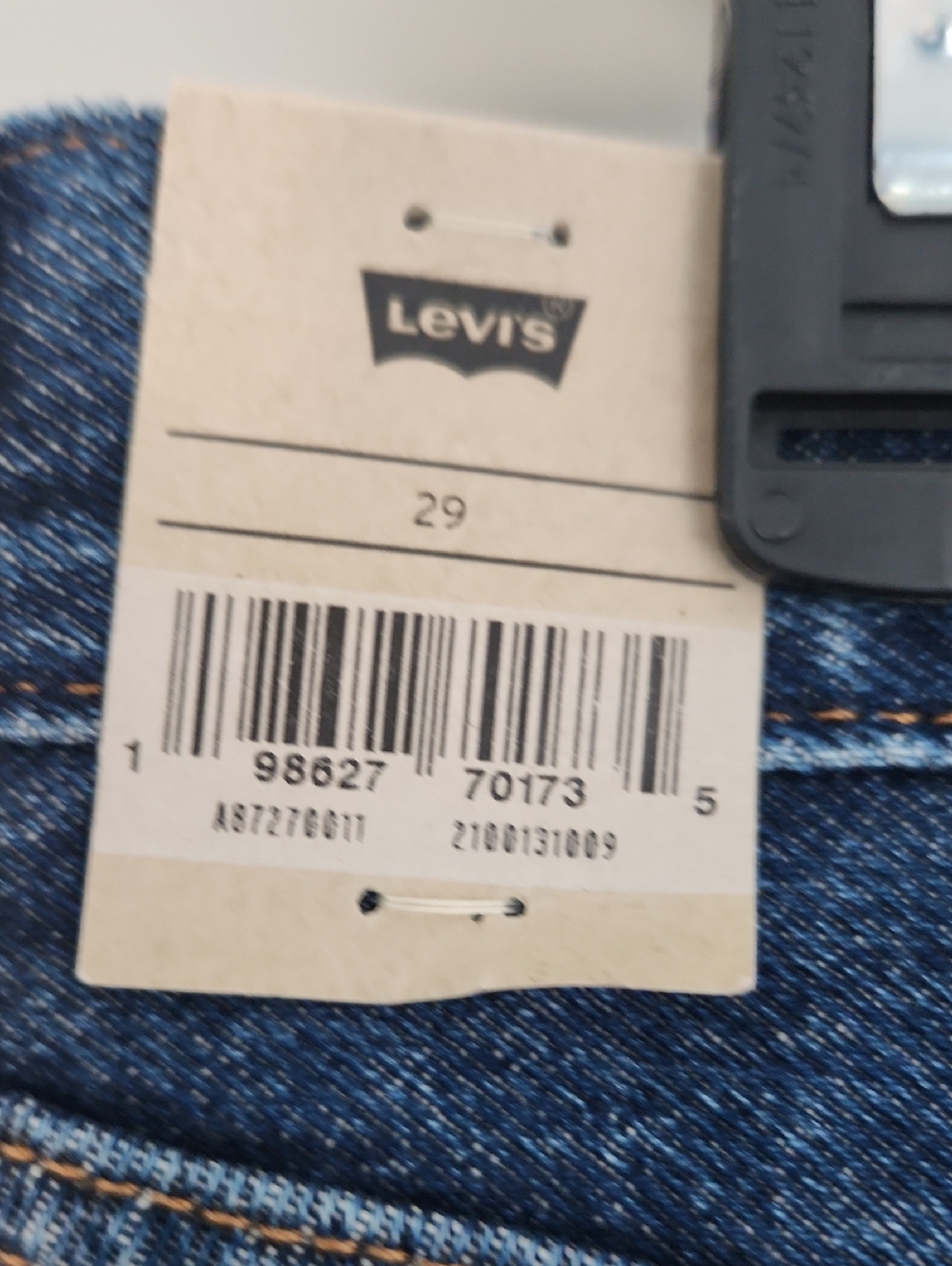 Levi's Iconic Long Skirt, Dark Wash, Size 29, New with Tags - Picture 6 of 16